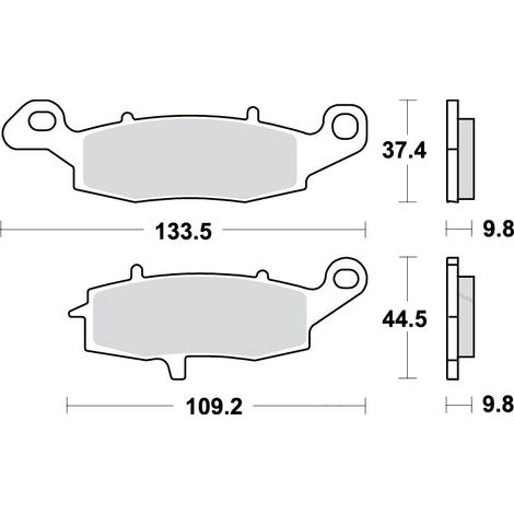 Pastiglie freno TRW MCB870SH