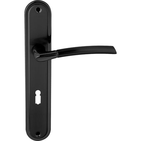 Türgriff 72 Drückergarnitur BB-Buntbart SetTürdrückergarnitur PRESTO BLACK (1/5)