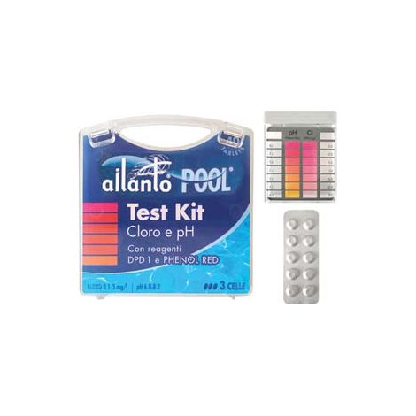 KIT TESTER CLORO E PH CON REAGENTI IN PASTIGLIE 10X4 TABLETS AILANTO