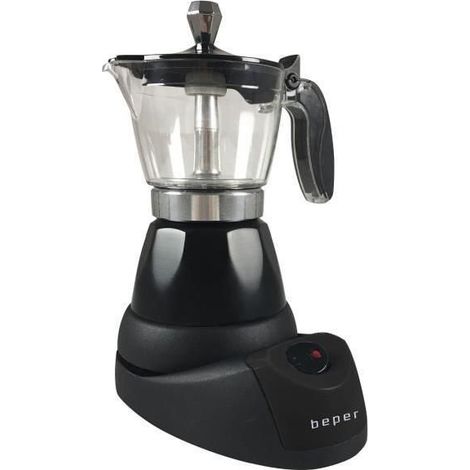 Beper BC.040N cafetière électrique noire 3 tasses (1/4)