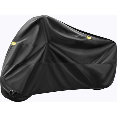 Wasserdichte Motorradabdeckung – Outdoor-Schutzhülle für Auto, Roller und Co. – 210D Oxford-Gewebe – Schwarz (1/5)