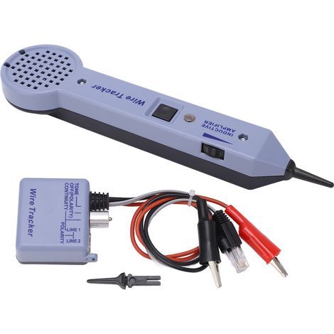 Kit de test pour localiser les câbles réseau avec amplificateur à induction audio réglable et détecteur de colorant pour câbles