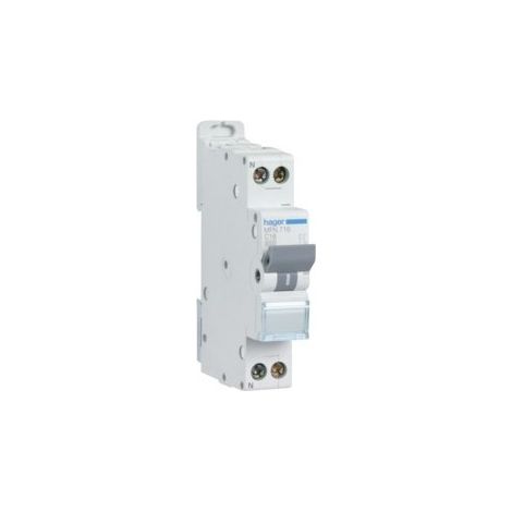 Hager – Disjoncteur unipolaire 2A courbe C – Protection circuits électriques – Connexion à vis – 1 module – Pour petits circuits