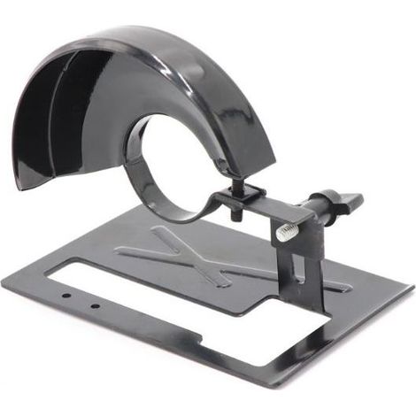 Meuleuse d'angle, Machine à découper, Base de roue en acier, bouclier de protection de sécurité, couverture pour le travail du bois (1/5)