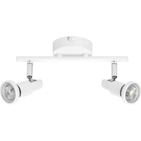 OSRAM LED SPOT GU10 2 x 3,4W, 460lm, blanc, température de couleur 2700K, ton blanc chaud, design intemporel, ampoule LED remplaçable, idéal pour l’intérieur, CRI 90, têtes réglables
