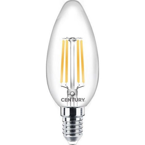 Ampoule Filament Led E14 6 W Olive Blanc Froid Puissance 60 (1/2)