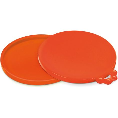 2 Bouchons pour boîtes de nourriture humide pour chiens et chats diamètre 10.5 x 0.9 cm