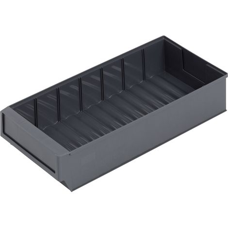 Alutec 66030 Sichtlagerkasten (L x B x H) 400 x 183 x 81 mm Dunkelgrau 1 St. (1/3)