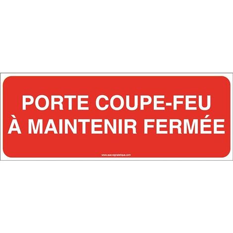 Fire Door Sign to Hold Closed Adhesive Vinyl 160x60mm (1/5)