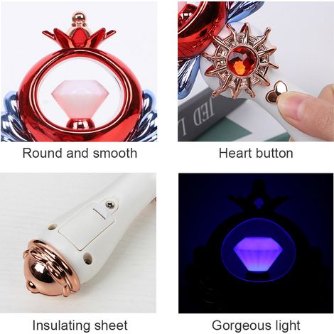 Lumières LED joyeuses, baguettes de fées lumineuses, baguettes magiques (1/4)