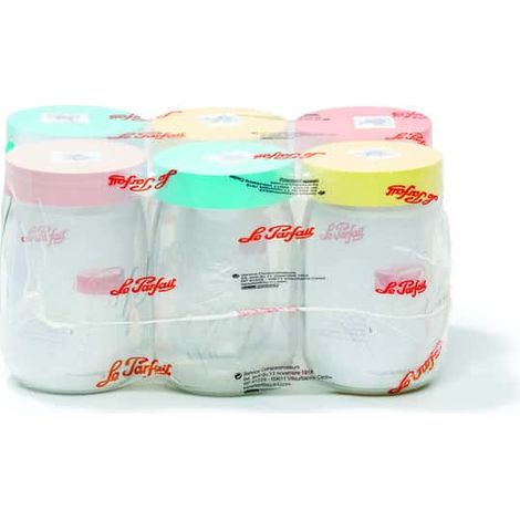 Bocal en verre 1L lot de 6 – Joint étanche – Diamètre 100 mm – Conservation de denrées sèches – Le Parfait