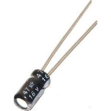 Condensateur électrolytique 47uf 16v 105º 4x7mm Mini 47mf16v105-mini