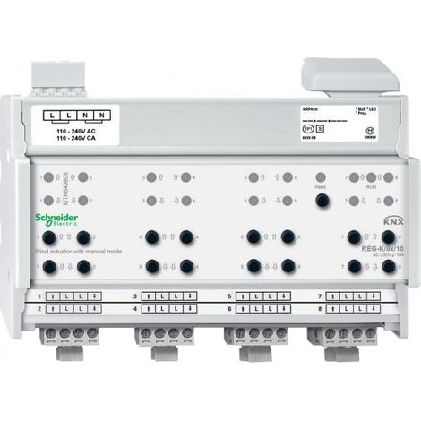 Attuatore per Tende Schneider Electric MTN649808 per 8 Motori