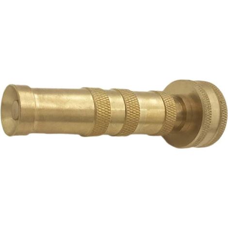 Brass Hose Nozzle High Pressure Jet Nozzles, Heavy Duty Sprayer for Garden Hoses