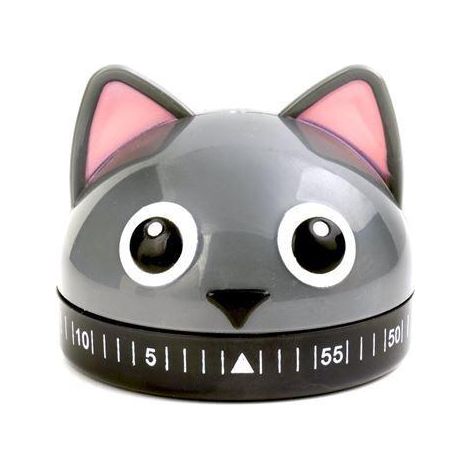 Timer kikkerland gatto multicolore 6 cm ABS