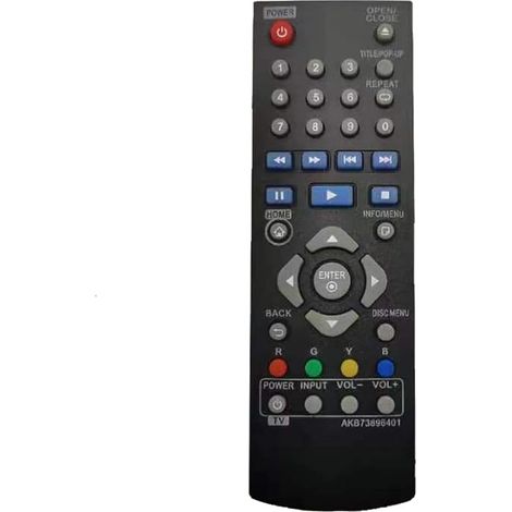 Telecommande AKB73896401 pour LG Blue Ray Disc DVD Player BP135N BP135W BP145 BP155N BP200 BP240 BP250 BP300 (1/4)