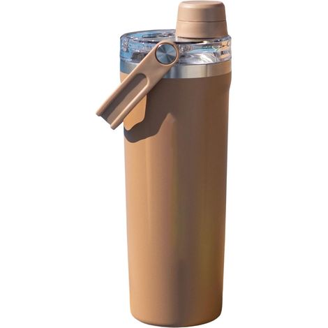 Bouteille d'eau sous vide en acier inoxydable de 800 ml avec joint anti-fuite et poignée ergonomique pour hydratation de voyage élégante (1/5)