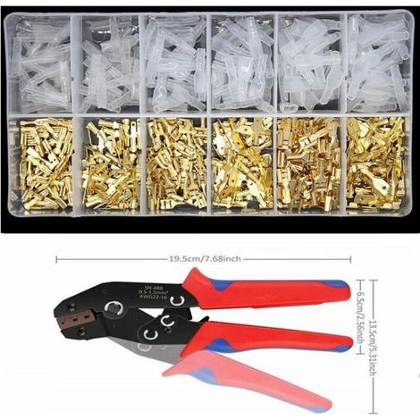 Crimping Tool, 450 Terminals, Wire Crimpers Holder, Professional Crimping Tool (1/5)