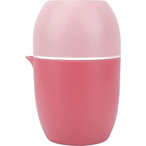 Press Agrumes Manuel - Forme Citron - 2 Modes d'Utilisation pour Agrumes et Baies - PP Sans BPA - 15 x 10 cm - Rose (1/5)