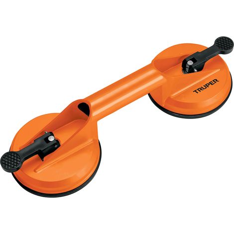 Ventosa de aluminio para vidrio - 2 copas - Ø 12 cm