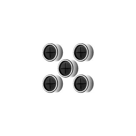 TAISHENGDA 5er-Set Silikon-Handtuchhaken – Kein Bohren erforderlich, Kreuzöffnung, Silber (1/5)
