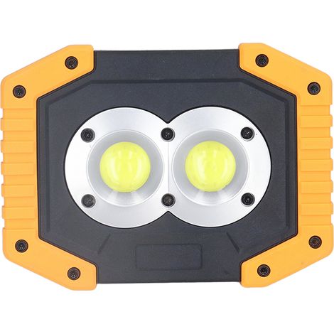 Tragbare, wasserdichte COB-LED-Notleuchte für den Außenbereich mit 180°-Schwenkhalterung (1/5)
