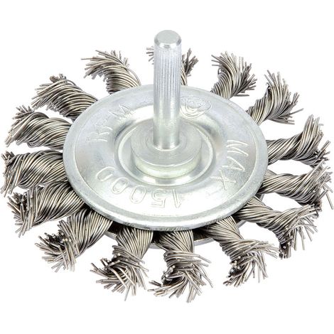 Draper Steel Twist-Knot Wire Wheel Brush, 75mm Diameter (Model 41434) (1/5)