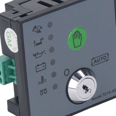 Module de panneau de commande pour groupe électrogène diesel DC835V avec contrôleur de démarrage à clé 701K-AS (1/5)