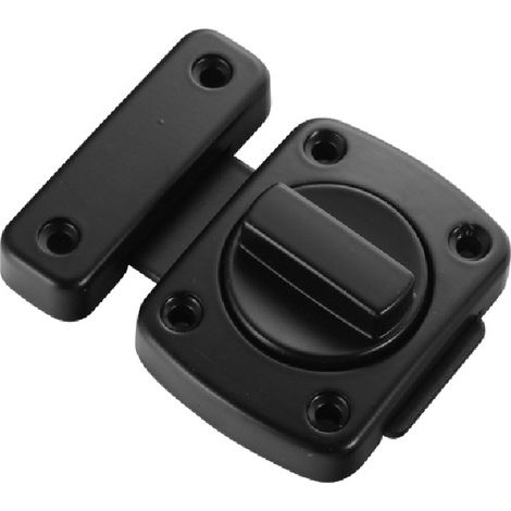 Serrure de porte noire, serrure de porte intérieure Forrren, petite serrure robuste en zinc (1/5)
