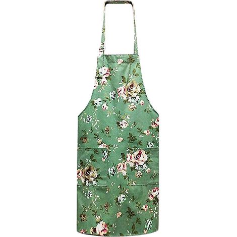robes De Cuisine Pour Les Femmes (vert), Tablier Floral Pour La Cuisine, La Cuisson Et Le Jardinage, Tablier De Chef Vintage - Cadeaux De Nol Mign (1/5)
