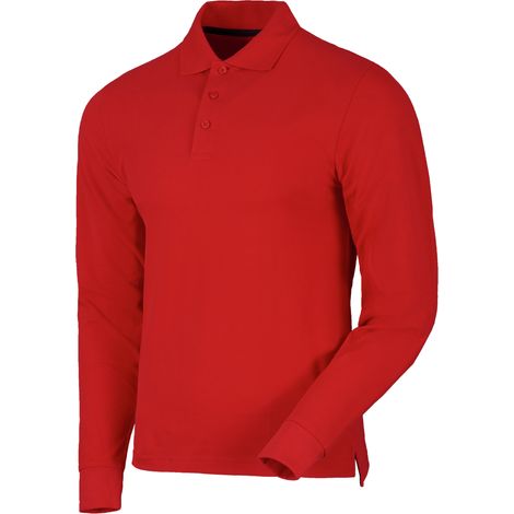 Würth MODYF Polo de travail à manches longues JOB+ rouge S (1/2)