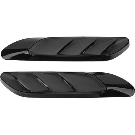 Garniture de ventilation de sortie d'air latérale de garde-boue, noir brillant, couvercle de conduit d'admission, moulage de remplacement d'ombre pour Benz classe C W206 (1/5)