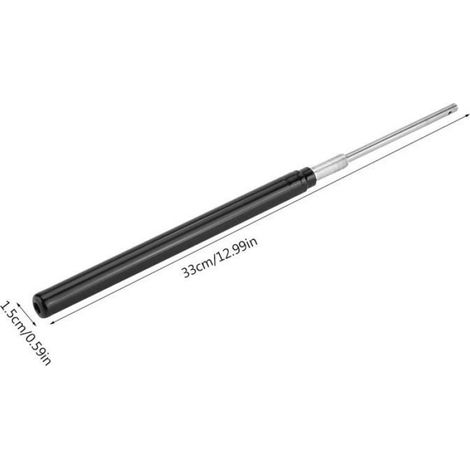 Ouvre-fenêtre automatique pour serre, cylindre d'ouverture solaire 33 x 1,5 cm en plastique ABS noir, fixation incluse, 1 pièce (1/5)