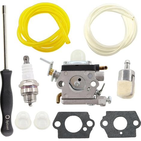 MCHNIC Carburateur avec joint, tuyau d'essence, tournevis pour Husqvarna 122HD45 122HD60 522HD60S 522HDR60S Jonsered HT2223T HT2218 Taille-haie remplace 596658301 523012401 (1/5)