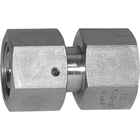 Raccord droit réglable - Cône d'étanchéité - Écrou M26 x 1,5 i- Diamètre extérieur du tube : 18 mm - PN max. 315 bar - Acier inoxydable 1.4571 (1/3)