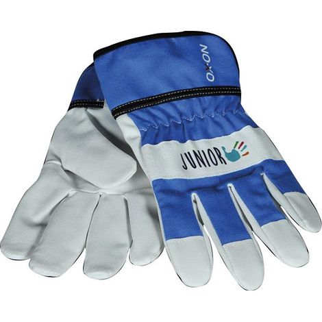 Ox-On Kinderhandschuh PU / Baumwolle Gr. 4-6 Jahre blau (1/3)