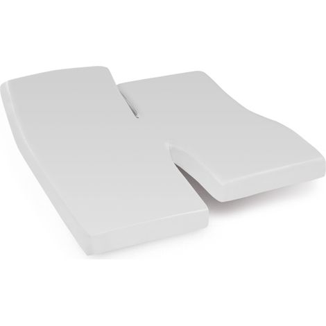 Drap housse relaxation uni coton ALTO - TPR Tête et pied relevable 2x90x190 cm