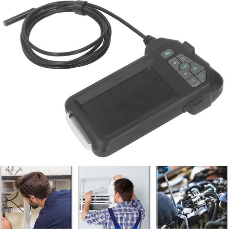 Endoscope industriel/de réparation de tuyaux flexibles de 8 mm avec caméra unique HD 1080P de 4,3 pouces et écran, portée de 2 m. (1/5)