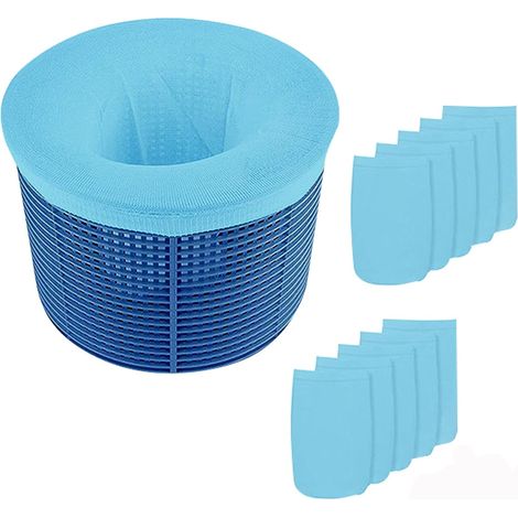 Chaussettes Skimmer Piscine,10 Pièces Chaussettes Skimmer Socks,Filtre Skimmer Piscine pour Le Nettoyage (1/5)
