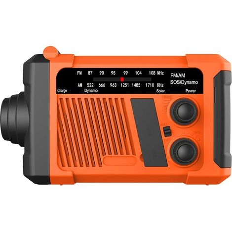 Emergency Radio Solar Outdoor Camping Hand Crank Dynamo FM/AM SOS (1/5)