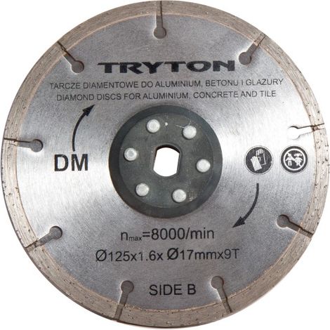 Tryton TPD860K Disque diamanté 125 mm Coupe précise