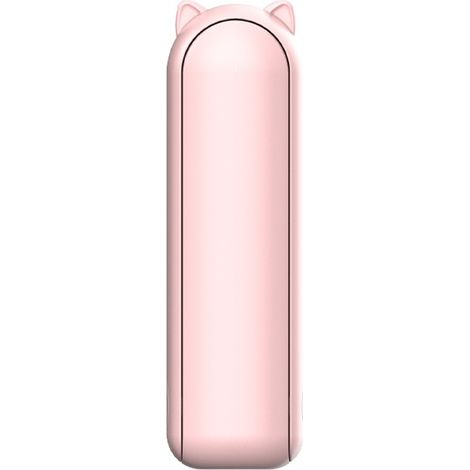 Ventilateur pliable portable 2-en-1 power bank USB rechargeable mini ventilateur de voyage rose ventilation personnelle extérieur été compact (1/5)