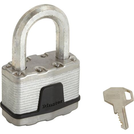 Candado de llave de acero laminado, MASTER LOCK, 64 mm de largo MASTER LOCK