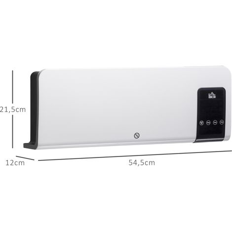 Elektro-Heizung, Wandmontage, Schwingfunktion, 2 Modi, Timer, LED-Anzeige, Weiß (1/5)