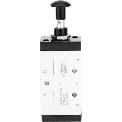 Électrovanne pneumatique 5 voies à 2 positions 4R310-10 avec commande par levier manuel
