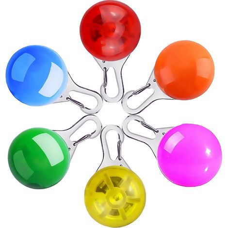 6pcs LED Pet Collier Pendentif Lumineux Clignotant dans la Nuit pour Chien Chat & Objet de Sécurité pour Chat, Chien, Randonneur, Jogger etc. (1/5)