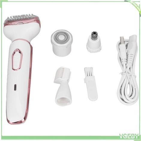 Rasoir électrique pour femme - FAFEICY - 4 en 1 - 4 têtes - Étanche - USB 60 min (1/5)