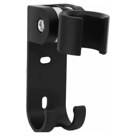Support de pommeau de douche, support de support de pommeau de douche mural réglable en acier inoxydable noir mat