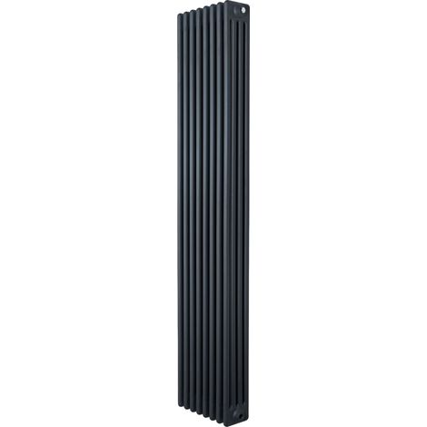 Radiatore Tradizionale 4 Colonne Verticale Riscaldamento Antracite 1800x380 mm