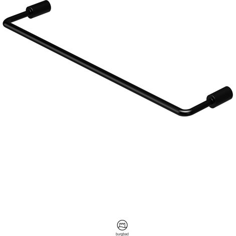 toallero Eqio de burgbad, negro mate, HHAI030